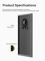 AFERIY AF-SG120 Pannello Solare Rigido da 120W | IP68