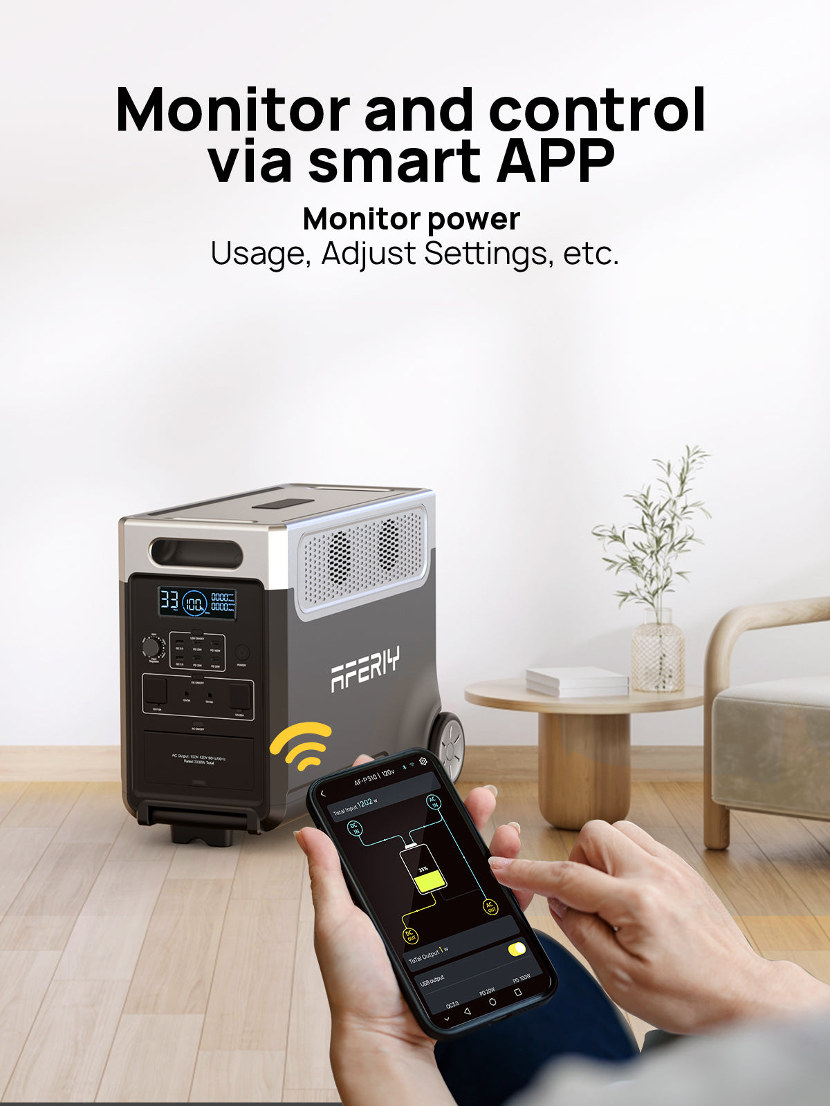 AFERIY P310 Power Station Portatile Capacità Extra-large | 3600W 3840Wh