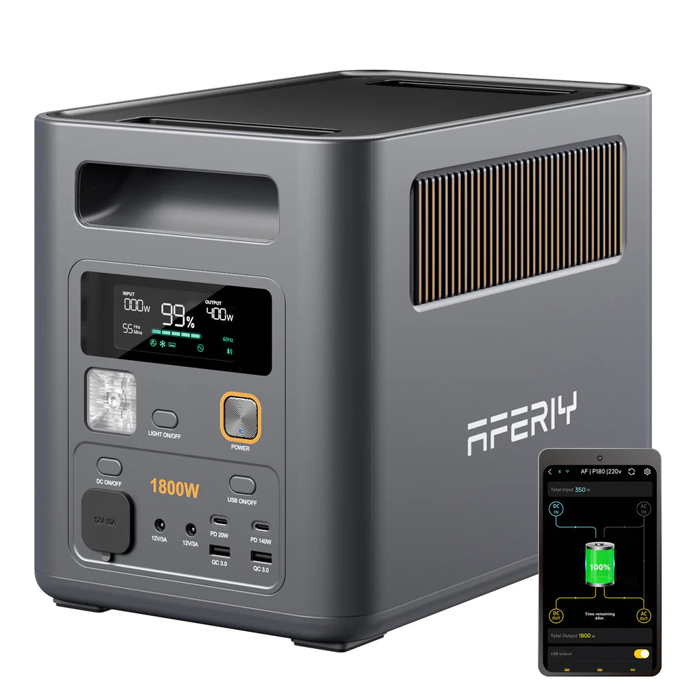 AFERIY Nomad1800 Pro Power Station Portatile | 1800W 1024Wh-5120Wh