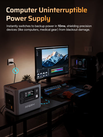 AFERIY P280 Power Station Portatile 2800W 2048Wh-10240Wh
