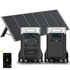 AFERIY P310 Kit Generatore Solare da 3600W con Batteria di Espansione da 3840Wh