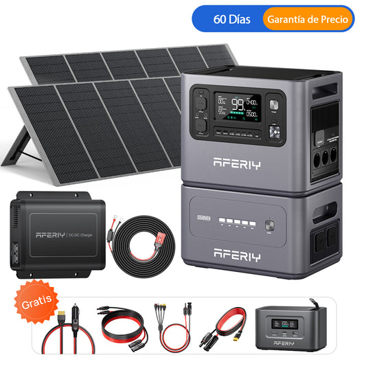 Sistema energetico Off-Grid completo da 4096Wh con pannello solare da 400W (Kit All-in-One Serie P280)